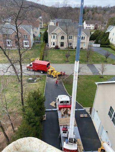 Seneca Tree Services Crane being used on project in NJ